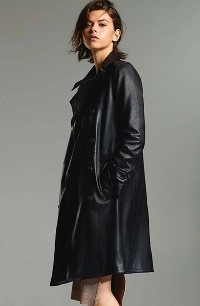 Arrow Dinah Drake Juliana Harkavy Black Canary Trench Coat arrow-juliana-harkavy-black-trench-coat