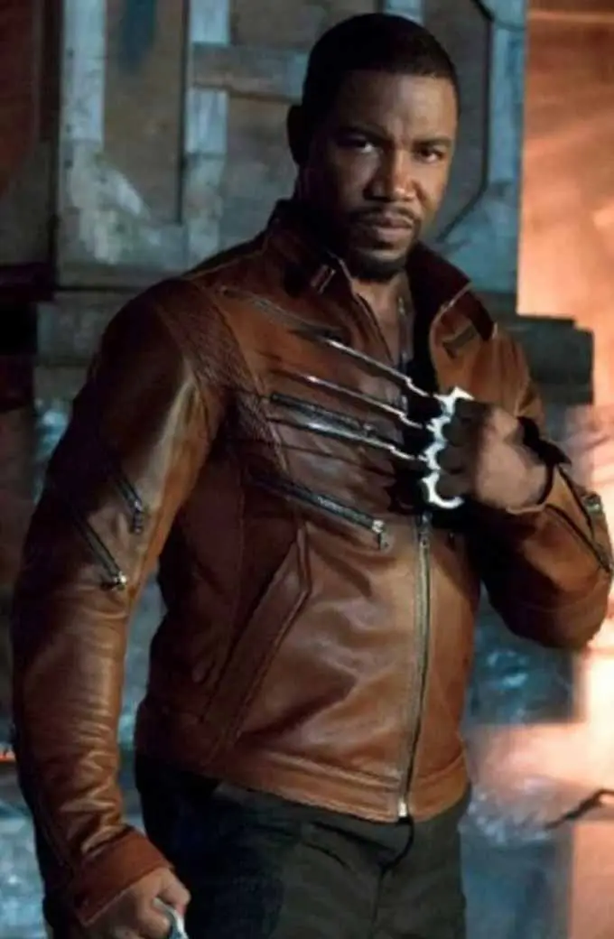 Arrow TV Show Ben Turner Michael Jai White Bronze Tiger Jacket arrow-michael-jai-white-brown-leather-jacket