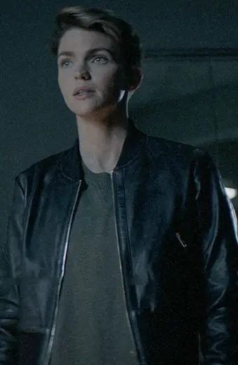 Ruby Rose Arrow Kate Kane Batwoman Bomber Black Leather Jacket