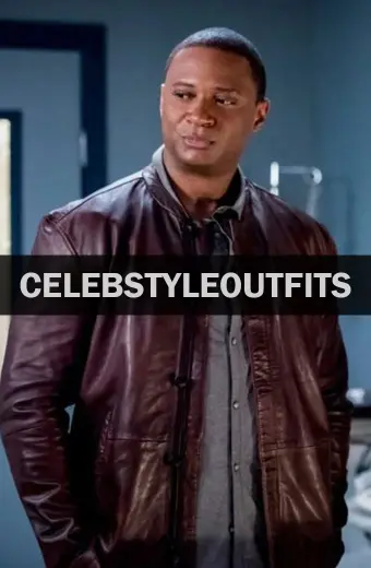 Arrow TV Show David Ramsey John Diggle Brown Leather Jacket