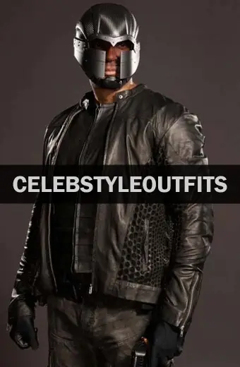 Arrow TV Show David Ramsey John Diggle Black Leather Jacket