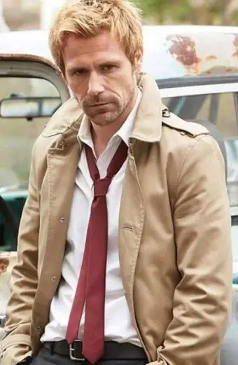 Matt Ryan Arrow John Constantine Beige Cotton Trench Coat