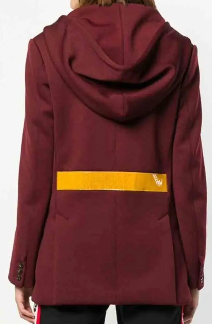 Kate Kane Arrow Batwoman Ruby Rose Red Wool Hooded Blazer arrow-ruby-rose-batwomen-hooded-blazer