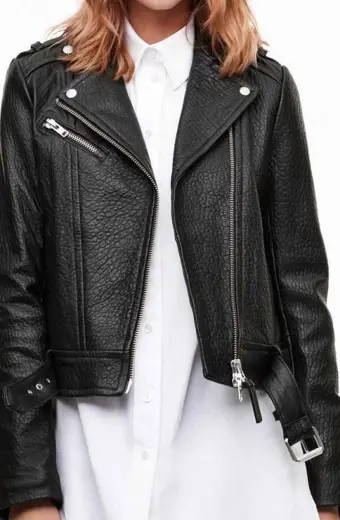 Thea Queen Arrow Speedy Willa Holland Biker Leather Jacket