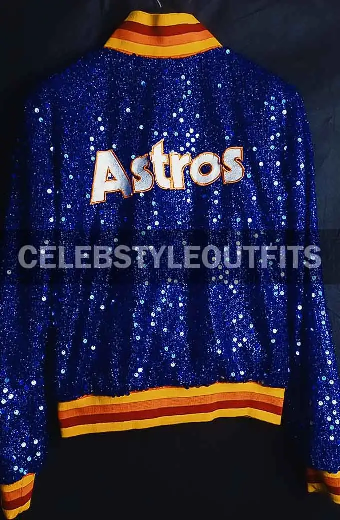 Houston Astros Blue Sparkle Sequin Varsity Bomber Jacket houston-astros-sparkle-jacket