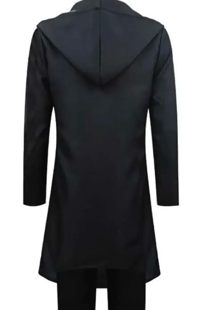 Attack On Titan Anime Eren Jaeger Black Hooded Cotton Coat attack-on-titan-eren-jaeger-cotton-jacket