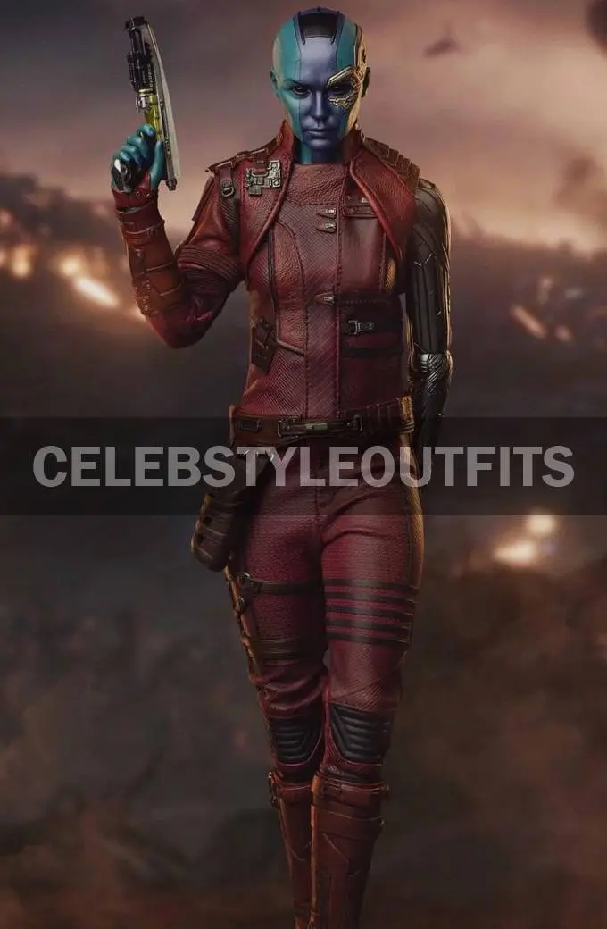 Avengers Endgame Nebula Karen Gillan Red Leather Jacket avengers-endgame-nebula-red-jacket