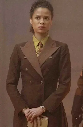 Loki Gugu Mbatha-Raw Ravonna Renslayer Brown Wool Trench Coat