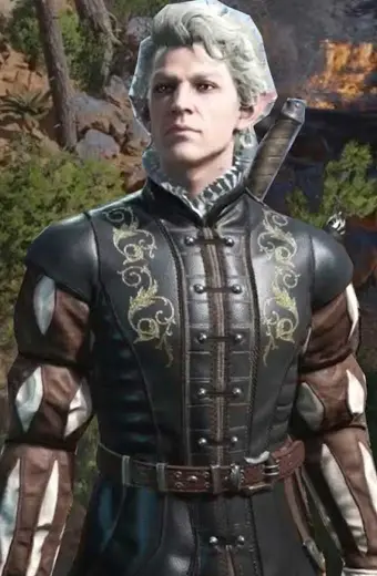 Baldurs Gate Astarion Video Game Cosplay Black Leather Jacket