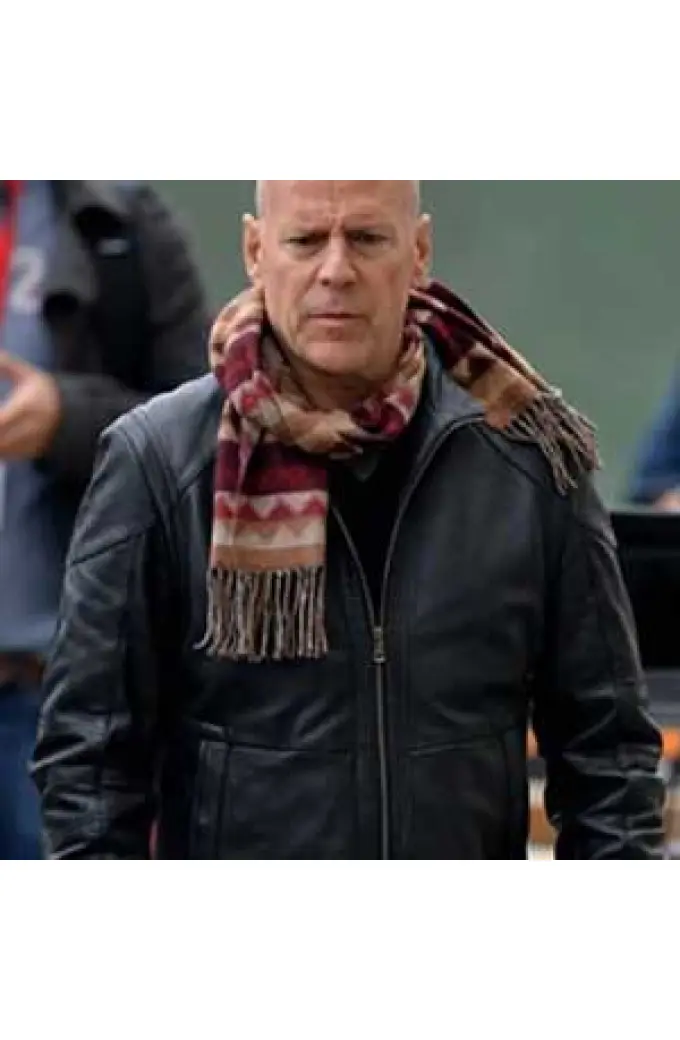 Bruce Willis Movies And TV Shows Leather Jackets Merchandise