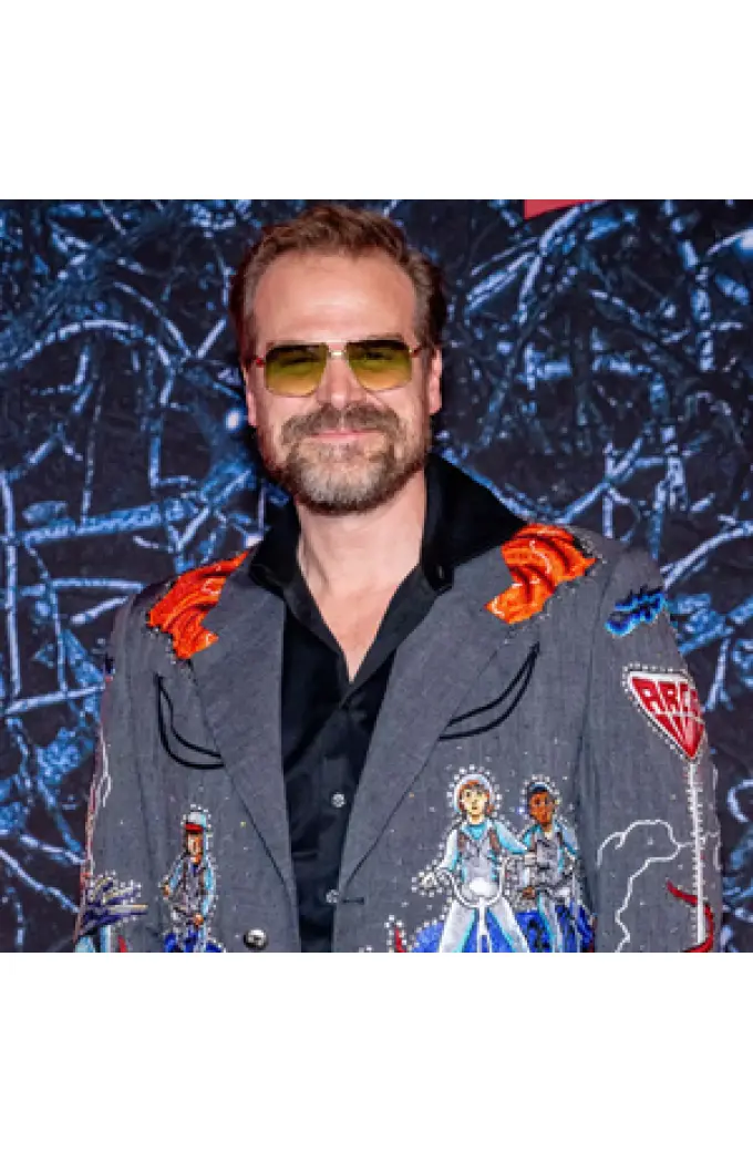 David Harbour Cotton Coats And Leather Jackets Merchandise