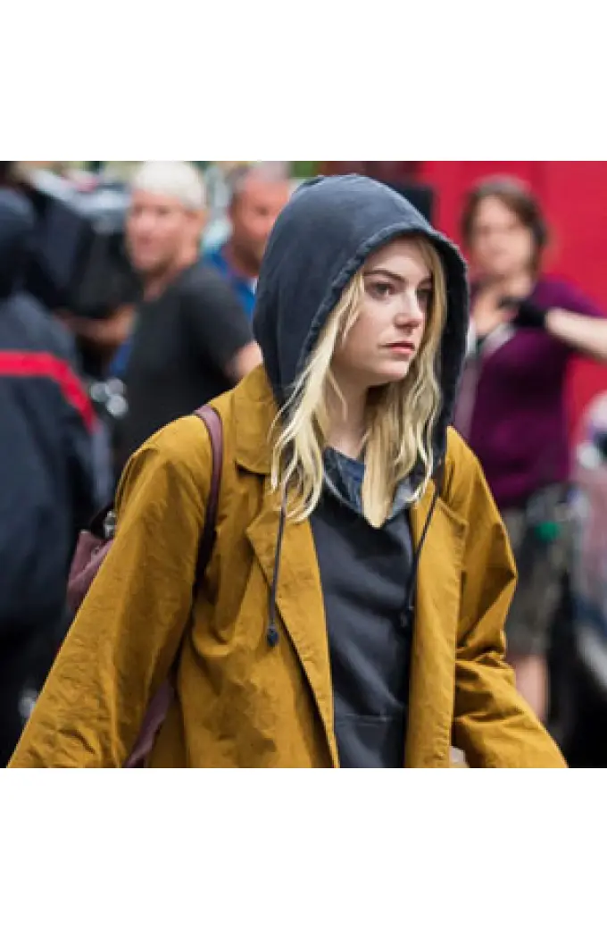 Emma Stone Leather Jackets And Cotton Coats Collection