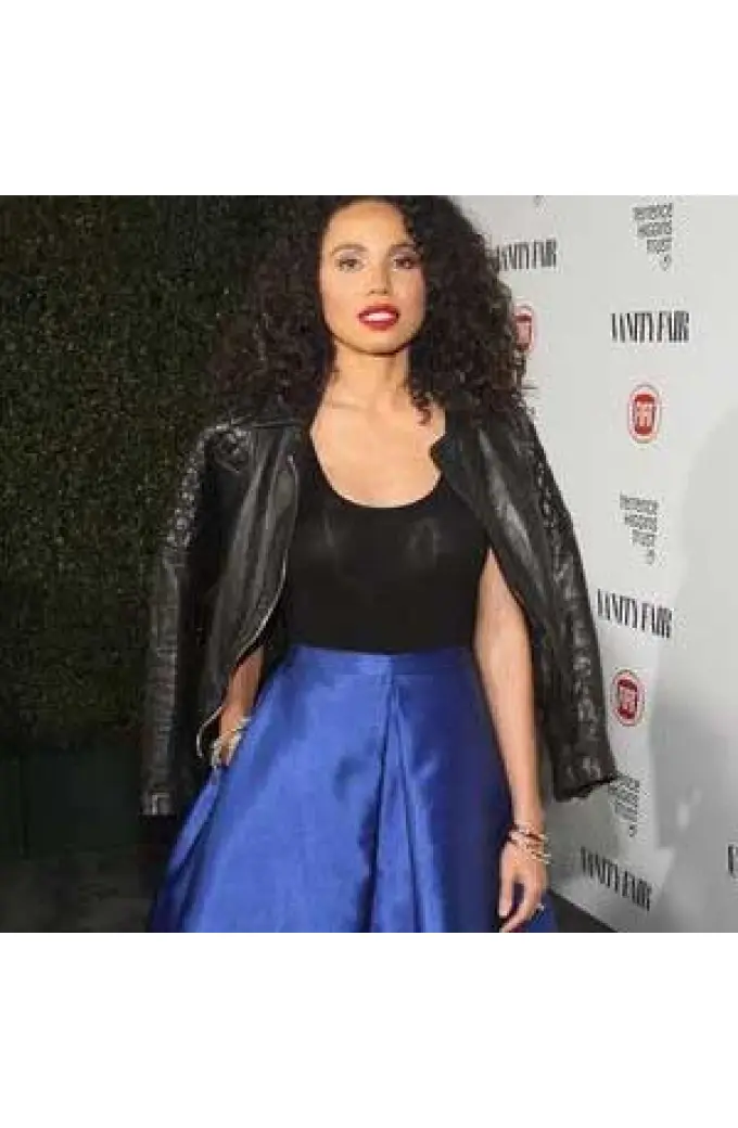 Jurnee Smollett Leather Jackets And Cotton Coats Collection