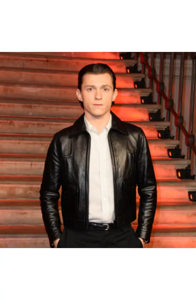 Tom Holland TV Shows And Movies Leather Jackets And Outfits