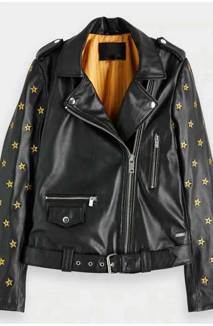 Mary Hamilton Nicole Kang Batwoman TV Show Gold Star Jacket batwoman-mary-hamilton-black-jacket