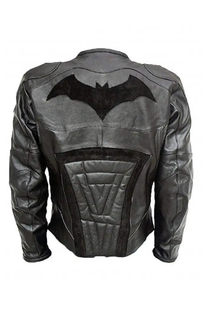 Bruce Wayne Arkham Knight Batman Grey Cosplay Leather Jacket arkham-knight-batman-jacket