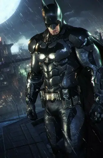 Batman Bruce Wayne Arkham Knight Black Cosplay Leather Jacket arkham-knight-batman-jacket