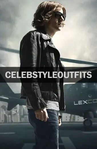 Dawn Of Justice Jesse Eisenberg Lex Luthor Black Biker Jacket