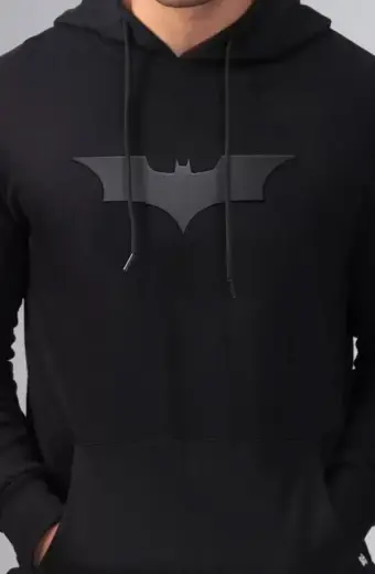 Batman Arkham Knight Hush Logo Bruce Wayne Black Wool Hoodie arkham-knight-batman-hoodie