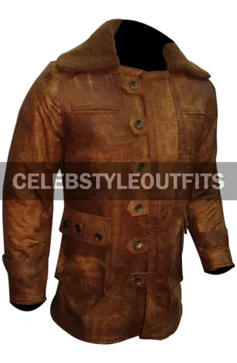 The Dark Knight Rises Tom Hardy Bane Brown Leather Coat