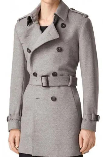 Dawn of Justice Jesse Eisenberg Lex Luthor Grey Trench Coat