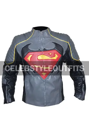 Batman V Superman Dawn Of Justice Grey Cosplay Leather Jacket