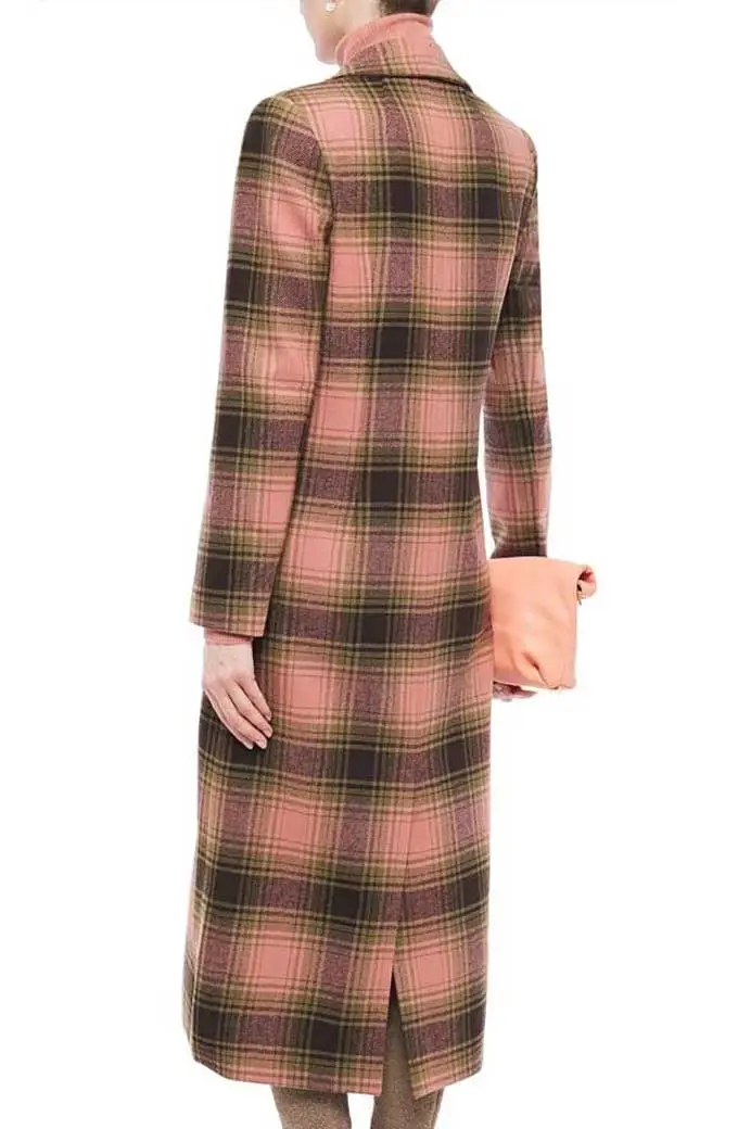 Behind Her Eyes Adele Eve Hewson Checked Plaid Trench Coat eve-hewson-behind-her-eyes-checked-coat