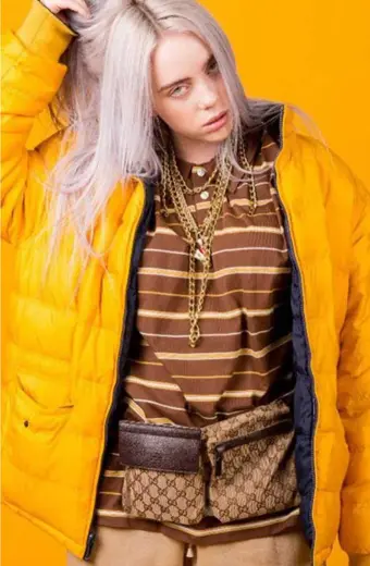 Ocean Eyes Billie Eilish Bomber Yellow Quilted Puffer Jacket