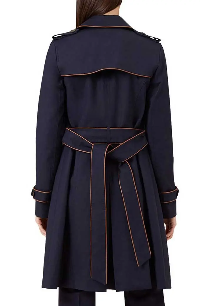 Black Lightning Lynn Pierce Christine Adams Blue Trench Coat christine-adams-black-lightning-coat