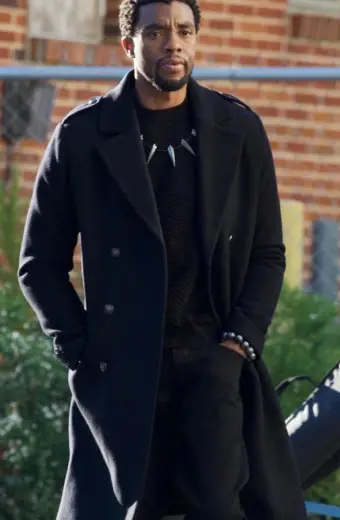 Black Panther Chadwick Boseman T Challa Wool Coat