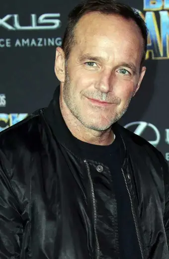 Marvel Black Panther Premiere Clark Gregg Black Satin Jacket