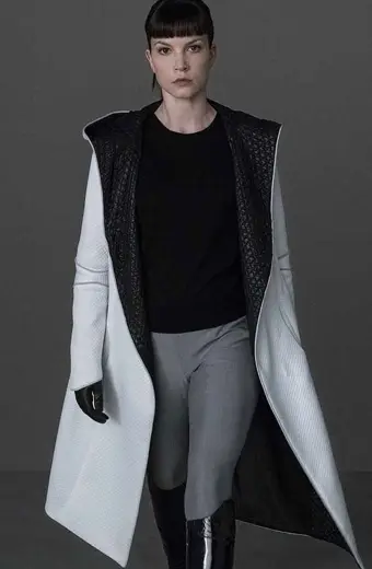 Sylvia Hoeks Blade Runner 2049 Luv White Cotton Trench Coat