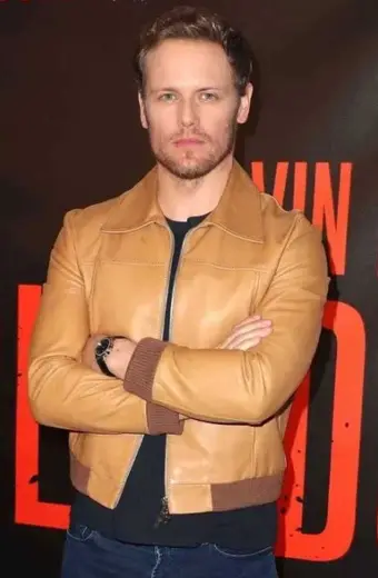 Sam Heughan Vin Diesel Bloodshot Premiere Jimmy Dalton Jacket