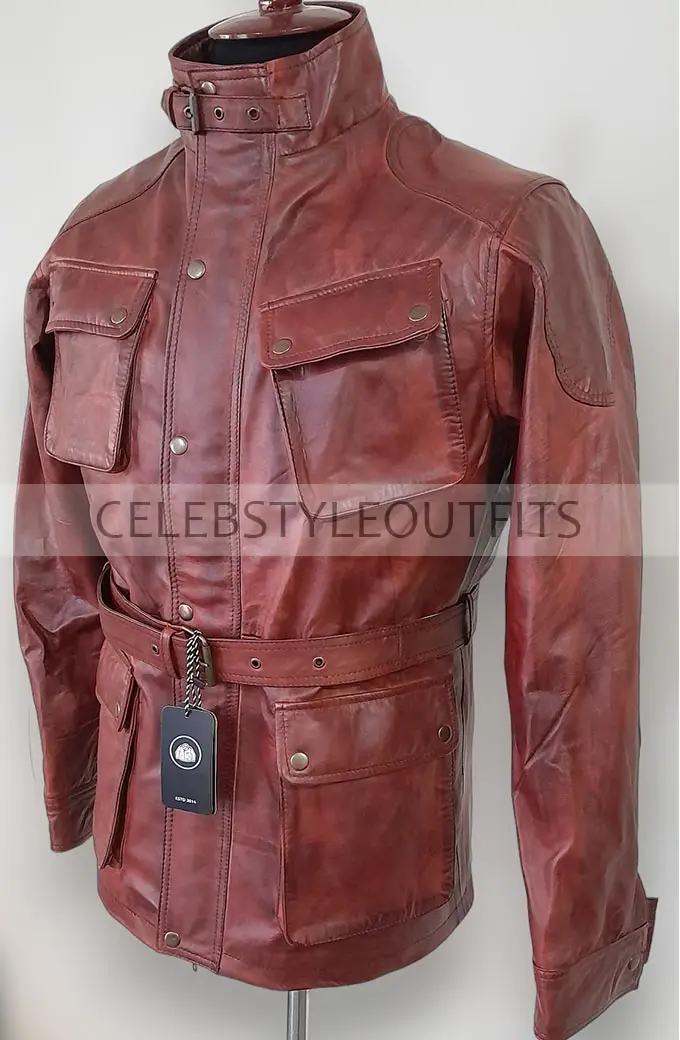 Brad Pitt Benjamin Button Vintage Biker Brown Leather Jacket brad-pitt-curious-case-benjamin-button-jacket