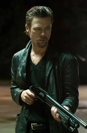 Killing Them Softly Jackie Cogan Brad Pitt Real Leather Jacket