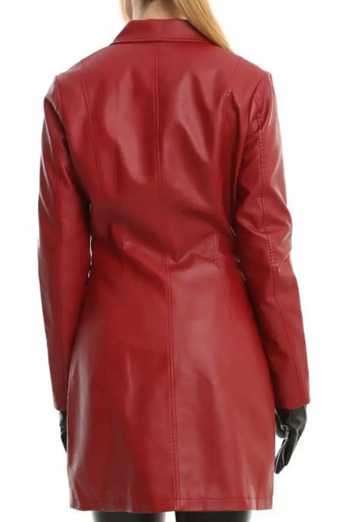 Sarah Michelle Gellar Buffy Vampire Slayer Red Leather Coat sarah-michelle-gellar-buffy-the-vampire-slayer-coat