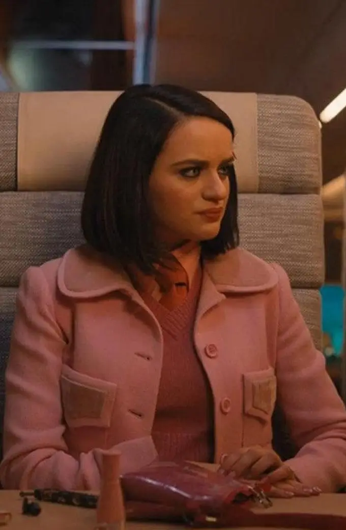 Bullet Train The Prince Joey King Womens Pink Wool Coat joey-king-bullet-train-coat
