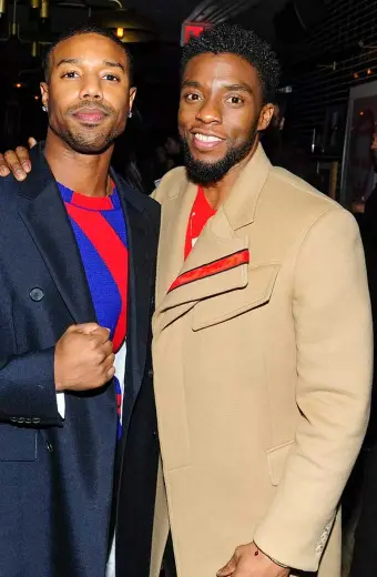 Chadwick Boseman Beige Long Trench Coat