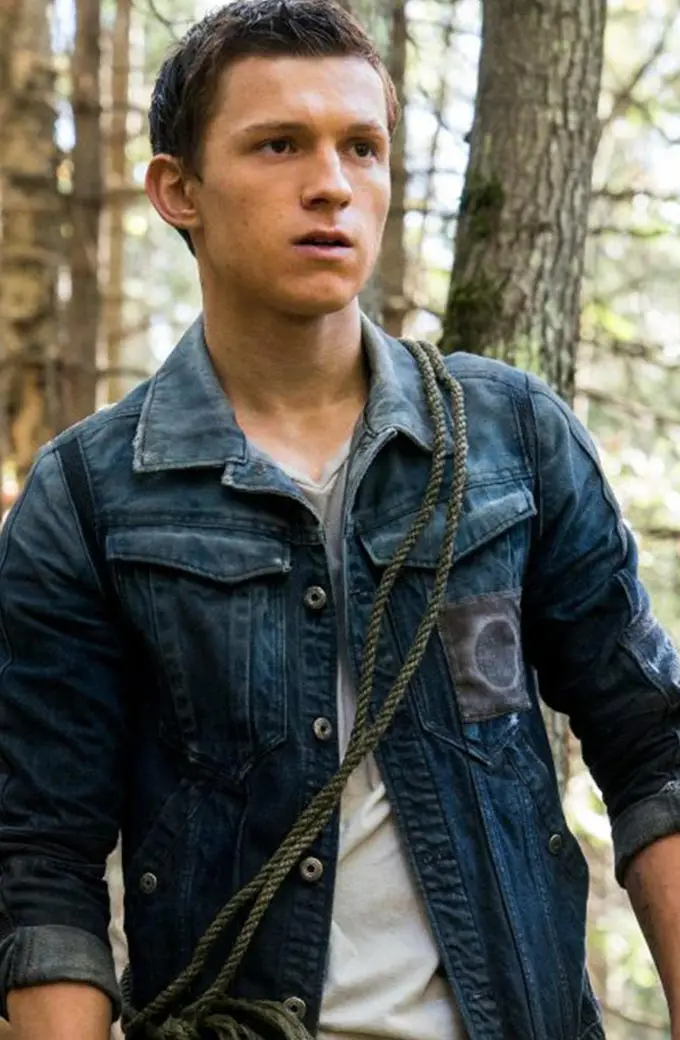 Chaos Walking Todd Hewitt Tom Holland Blue Denim Jacket tom-holland-chaos-walking-jacket