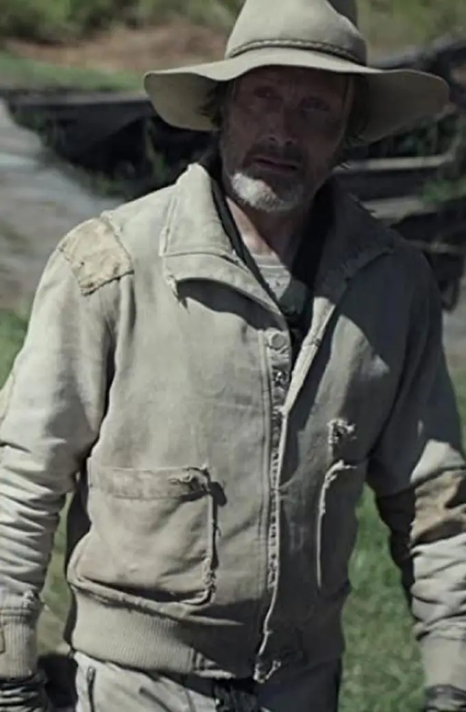 Chaos Walking Mayor Prentiss Mads Mikkelsen Beige Suede Jacket mads-mikkelsen-chaos-walking-jacket