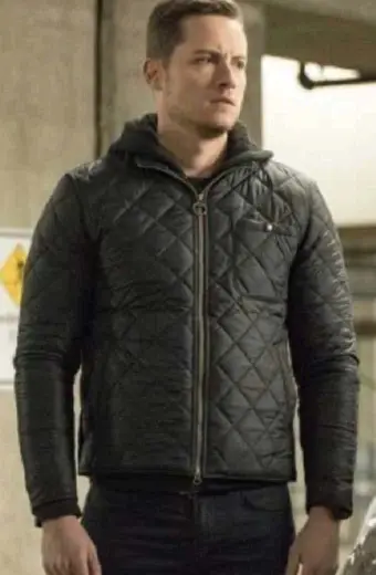 Jesse Lee Soffer Chicago PD Jay Halstead Black Quilted Jacket