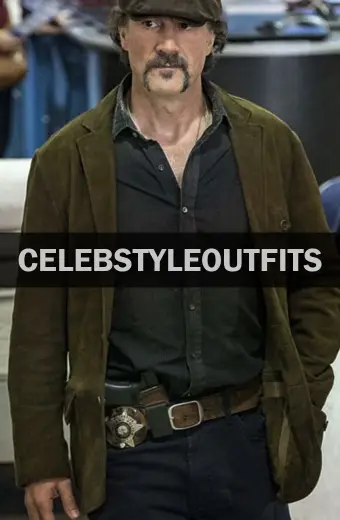 Chicago PD Elias Koteas Alvin Olinsky Green Wool Trench Blazer