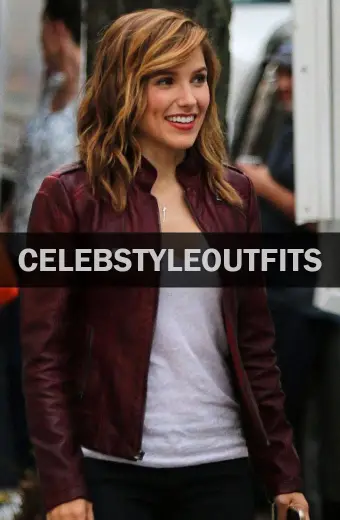 Chicago PD Sophia Bush Erin Lindsay Maroon Leather Jacket sophia-bush-chicago-pd-leather-jacket