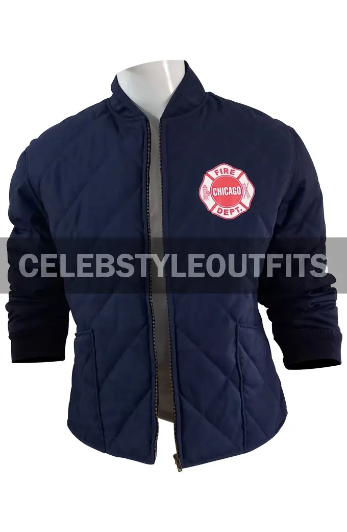 Taylor Kinney Kelly Severide Chicago PD Quilted Bomber Jacket chicago-pd-kelly-severide-jacket