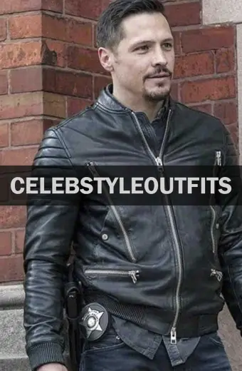 Chicago PD Nick Wechsler Kenny Rixton Biker Leather Jacket
