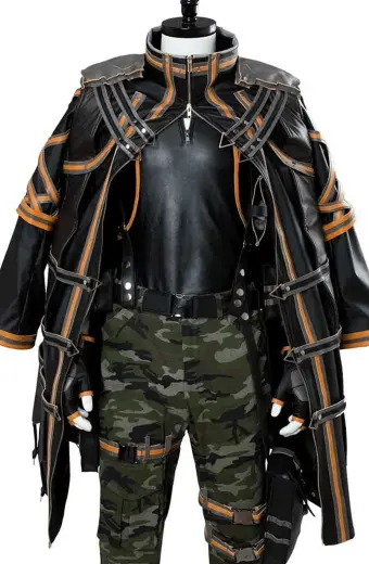 Yakumo Shinonome Code Vein Gaming Black Leather Cosplay Coat