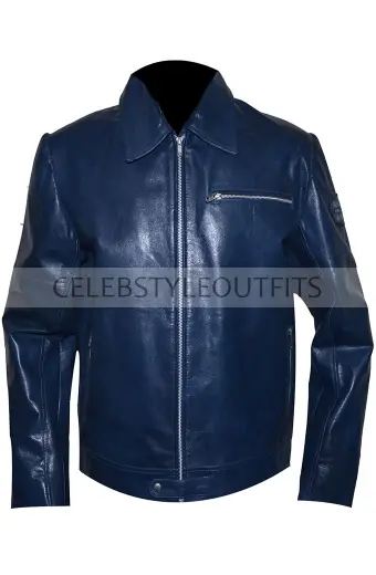 Need for Speed Aaron Paul Tobey Marshall Blue Bomber Jacket