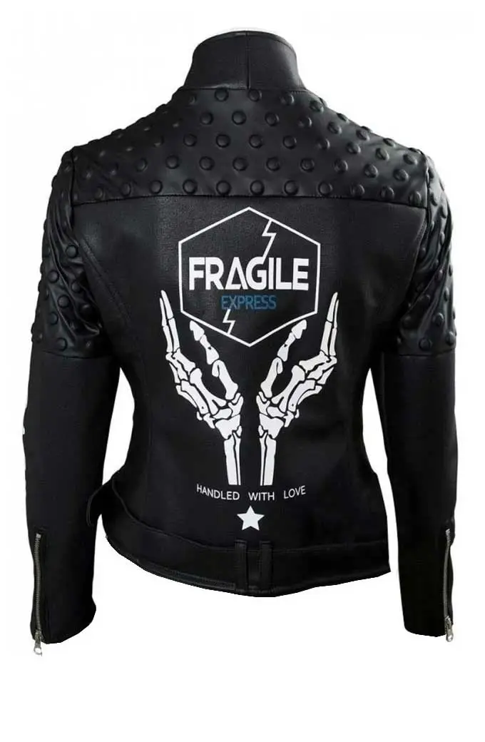 Fragile Express Death Stranding Cosplay Black Biker Jacket death-stranding-fragile-express-jacket