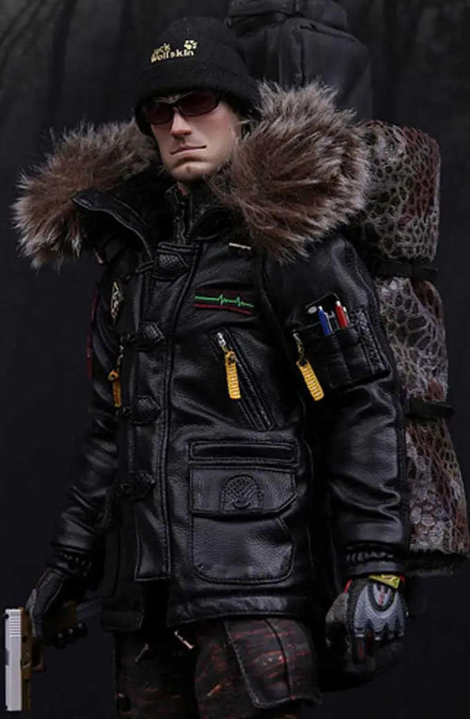 Baron Gangsters Kingdom Spade 5 Hooded Black Leather Jacket gangsters-kingdom-spade-5-baron-hooded-jacket