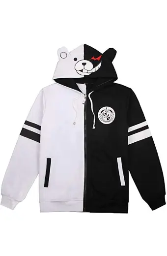 Danganronpa Video Game Fleece Hoodie monokuma-danganronpa-video-game-fleece-hoodie